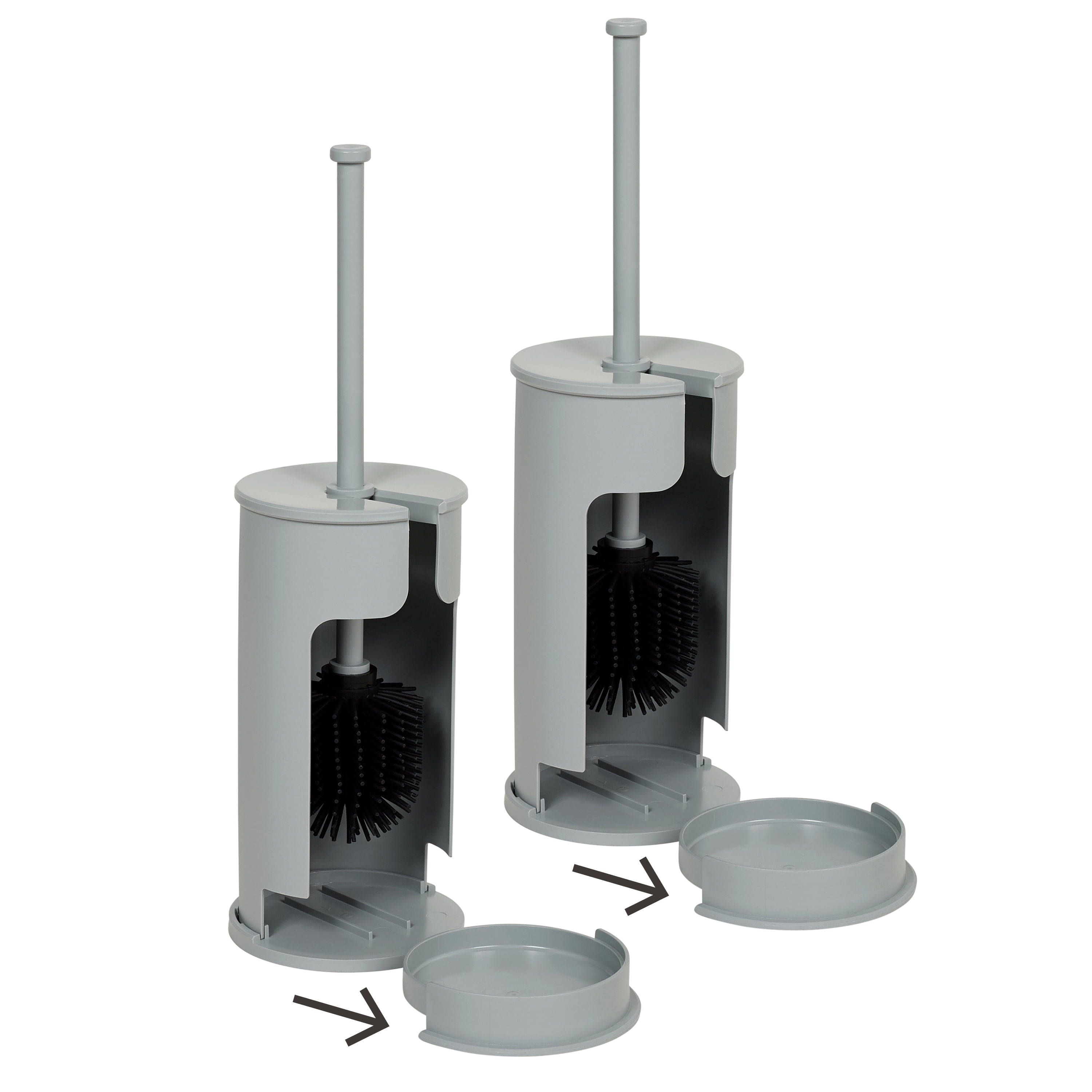 Smart Accessories Toilet Bowl Brush Bundle 2 Bowl Brush Holders with
