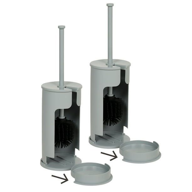 Smart Accessories Toilet Bowl Brush Bundle 2 Bowl Brush Holders with