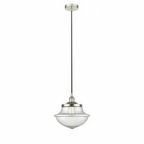 Innovations Lighting  Oxford - 1 Light 12" Cord Hung Mini Pendant Polished Nickel/Seedy