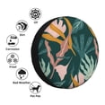 thumbnail image 5 of ZNDUO Green Vintage Leaf Texture Pattern Spare Tire Cover, Universal Spare Tire Wheel Covers 16 inch, 5 of 8