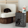 thumbnail image 3 of Mango Steam Modern Rectangle Umbrella Rack, Raining Cats for Indoor (Black, Metal), 3 of 9