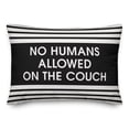 thumbnail image 2 of Creative Products No Humans Allowed on the Couch 14x20 Spun Poly Pillow, 2 of 3