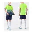 thumbnail image 2 of Manyakai Mens Soccer Jersey Training Uniform Dry Fit Football Outfits Short Sleeve Printed T-shirt Fluorescent Green 5XL, 2 of 9