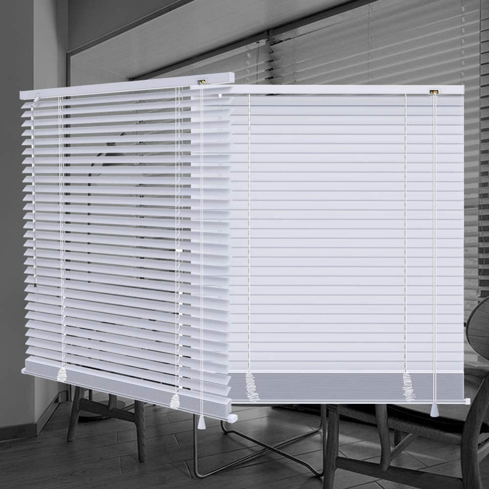 LUCKUP Corded Light Filtering Horizontal Slat Mini Window