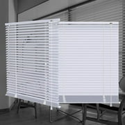 LUCKUP Corded Light Filtering Horizontal Venetian Slat Mini Window Blinds 18" x 64"