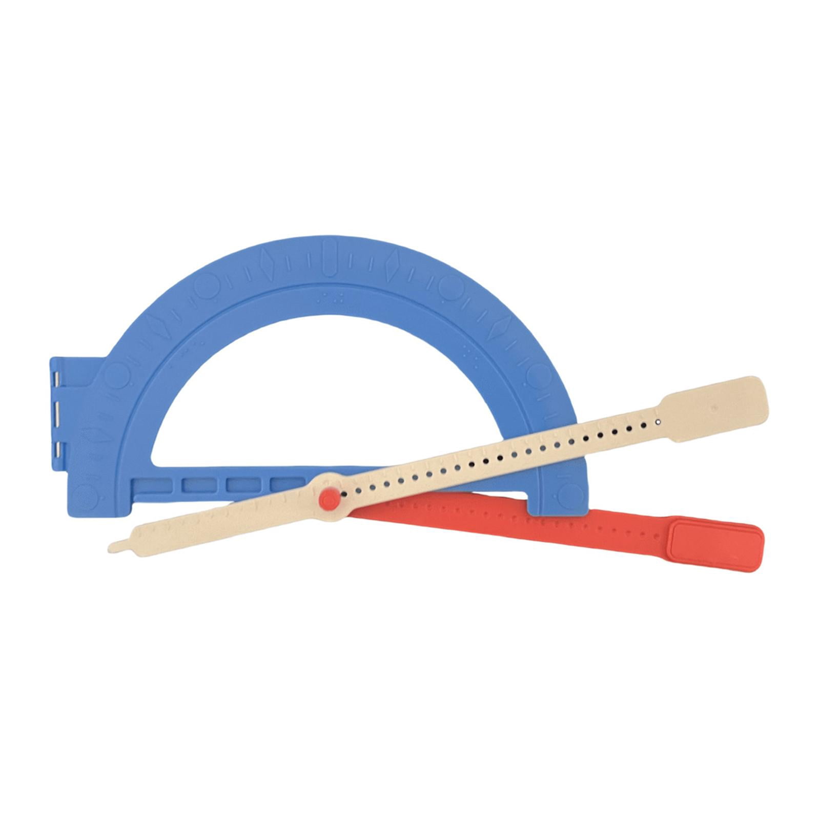 CarpNettore Braille Protractor Easy Use Convenient for Visually Impaired Stationery Drawing