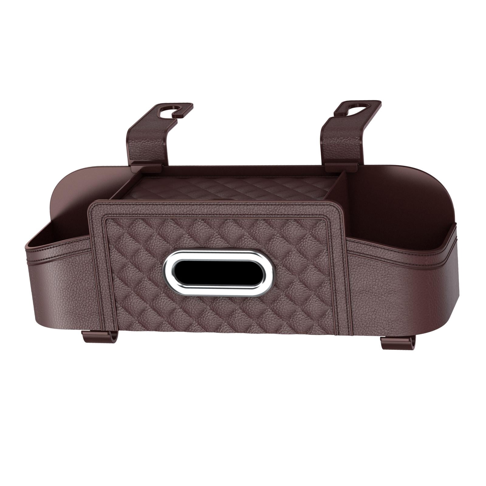 Baoblaze Car Backseat Organizer Storage Box Auto Interior Decoration Drink Cup Holder Dark Khaki