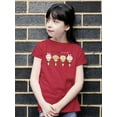 thumbnail image 2 of Cute Animals Ice Cream Lovers T-Shirt Juniors -Image by Shutterstock,  Small, 2 of 4