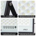 200LED 300W Solar Flood Lights with Remote Control Street Flood Light Outdoor IP67 Waterproof Dusk to Dawn Wall Lamp Security Lighting for Driveway, Garden