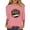 Pink, variant on Women's Summer Tees Crew Neck 3/4 Length Sleeve Print Pullover Tops Vintage Casual 1976 Graphic T Shirts (XL, Pink)