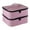 Pink, variant on FENOHREFE Double Layer NailPolish Carrying Bag Bag Holds 30 Bottles NailPolish Storage Box Case with Handle Portable