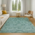 thumbnail image 7 of Addison Rugs Mayfield Premium Machine Washable Transitional Panels Teal Rectangle Rug, 10' x 14', 7 of 7