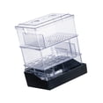 thumbnail image 3 of Caja de desbordamiento para acuarios, purificador de agua para tanque de tortugas, caja de filtro para acuario de 2 niveles, caja de filtro con cajón, 3 of 9