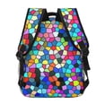 thumbnail image 4 of Disketp Colorful Tie Dye Stained Glass 2 Mochila Estampada para Hombre y Mujer – Mochila Ligera Clásica con Múltiples Bolsillos para Universidad, Trabajo y Viajes-One Size, 4 of 5