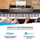 thumbnail image 2 of Paquete de piano digital Alesis Recital con pedal M-Audio SP-2, 2 of 8