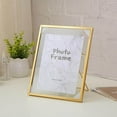 thumbnail image 3 of Creative Nordic Metal Glass Photo Frame Crafts Frame Decoration Home Desktop Bedroom Decors L Golden, 3 of 9