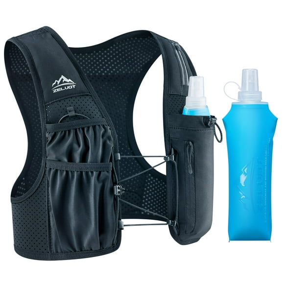 Chaleco para correr Zelvot con correas de pecho ajustables con petaca de 500 ml
