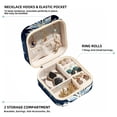 thumbnail image 2 of Christmas Snowflakes Travel Portable Jewelry Organizer Box for Rings, Earrings, Necklaces, Bracelets, and More - Suitable for Girls and Women, 2 of 6