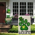 thumbnail image 5 of Cinvoph St. Patrick's Day Garden Flag Decorative Shamrocks Clover Flag Yard Flag for St. Patrick's Day Lawn Porch Patio Outdoor Decoration 12"x18", 5 of 5