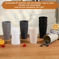 thumbnail image 4 of 24 Count 20oz Durable Plastic Cups Set, Unbreakable Stackable Drinking Glasses for Indoor Outdoor Use, BPA-Free Microwave Safe, 6 Colors Including Black, 4 of 7