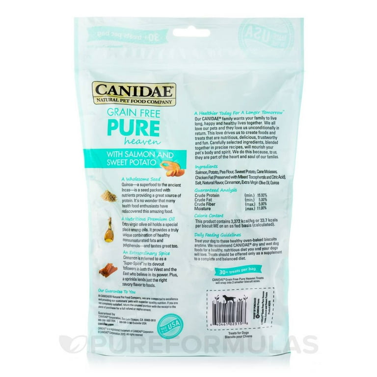 Canidae Grain Free PURE Heaven Biscuits with Salmon and Sweet Potato Dog Treats Canidae Grain Free PURE Heaven Biscuits with Salmon and Sweet Potato Dog Treats