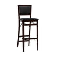 thumbnail image 6 of Linon Kristle 30" Folding Mid Back Bar Stool, Merlot/Dark Brown Faux Leather, 6 of 14