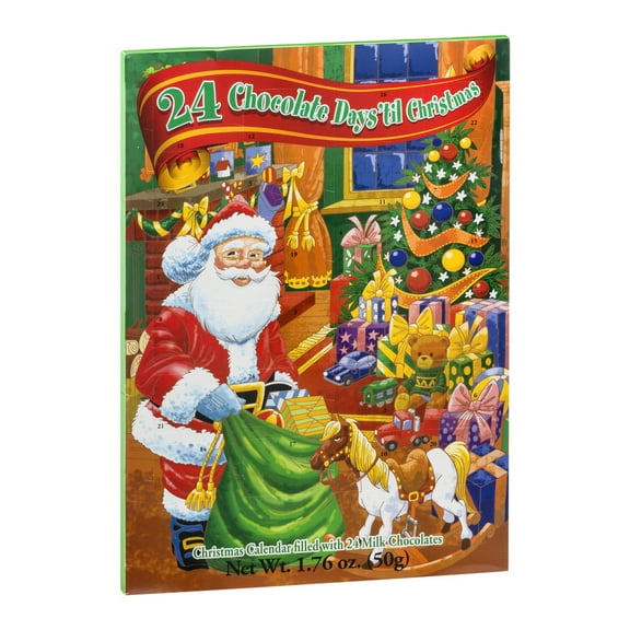 RL Albert & Son Santa Christmas Advent Calendar, 1 Calendar with 24 Pieces