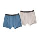 thumbnail image 1 of Atlas For Men - Pantalones Cortos Cuadrados Liso para Hombre - Pack de 2 (Gris, Azul), 1 of 2