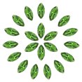 thumbnail image 1 of Uxcell 36 Pcs Horse Eye Shape Rhinestones, 9 x 18 mm Point Back Rhinestone Beads for Jewelry Making Crafts Costume Crystal Embellishments, Grass Green, 1 of 6