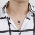thumbnail image 4 of collar ying yang,ZoneYan Jewelry Puzzle colgante con diseño yin-yang para niños, niñas, mejores amigos, amantes y parejas, 2 collares de aleación, regalos para parejas, 4 of 8