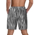 thumbnail image 4 of Uemuo Zebra Skin Pattern Mens Swim Trunks Quick Dry Board Shorts with Mesh Lining, Stretch Beach Shorts Quick Dry No-Chafing Board Shorts-Small, 4 of 9