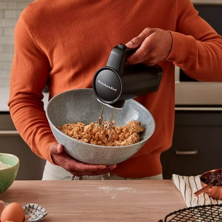 KitchenAid - Go Cordless Hand Mixer with Battery - Black