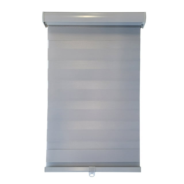 ITY Olivia Stone - Alternating Shade Window Shade 90" X 84" Cordless Gray