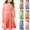 Watermelon Red, variant on GERsome Girls Long Sleeve Dress Casual Solid Color Crewneck Dresses Twirly A Line Skater Dress for School Party 4-14 Years