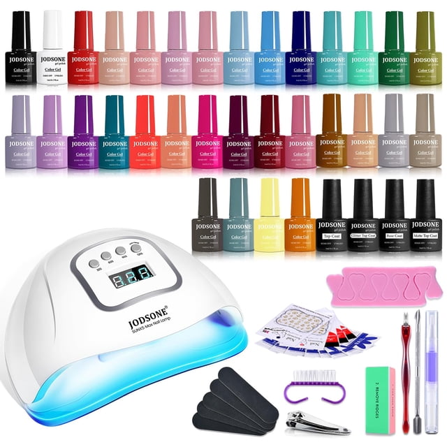Set de esmaltes de uñas en gel JODSONE del mismo color, misma botella, 32 colores