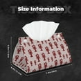 thumbnail image 6 of Lsque Red Lobster With Claws Printed Long Tissue Box Cover Holder, Facial Paper Organizer Dispenser,Triangle with Bottom Belt, PVC Leather Decorative Organizer, 6 of 9