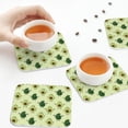 thumbnail image 4 of Leather Coasters with Heat-resistant for Drinks, Funny Avocado Green Cup Coasters Cup Pad Mat for Tabletop Protection, Coffee Table, Office Desk and Housewarming Gift, 4 of 5