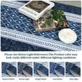 thumbnail image 4 of Geetinfly 5*7FT Area Rugs 1150Gsm 100% Polyester Rug 350Gsm Pile Weight Pearl Velvet Washed Back Folding Printed Carpet - Modern - Geya Navy blue hue, 4 of 7