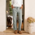 thumbnail image 6 of Women's Daily Elastic Waist Straight Leg Pants with Pockets Solid Color Loose Trousers, 6 of 7