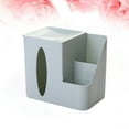 thumbnail image 5 of TEHAUX 1Pack Plastic Tissue Box Light Blue Rectangular Storage for Living Room, 5 of 8
