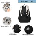 thumbnail image 4 of FORMRS Unisex School Backpack 17" Student Travel Bag with Laptop Compartment, Light Gray Cat Pattern, 4 of 7