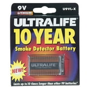 1PACK Ultralife 9V Lithium Battery