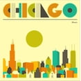 thumbnail image 2 of Art.com Chicago Skyline Stretched Canvas Print Wall Art by Jazzberry Blue, 24" x 24", 2 of 4