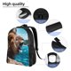 thumbnail image 5 of Balery Ice Blue Coastal Lion Mochila - Mochila Estilosa y Duradera para Laptop de 15 Pulgadas con Tela Oxford Impermeable, 5 of 8