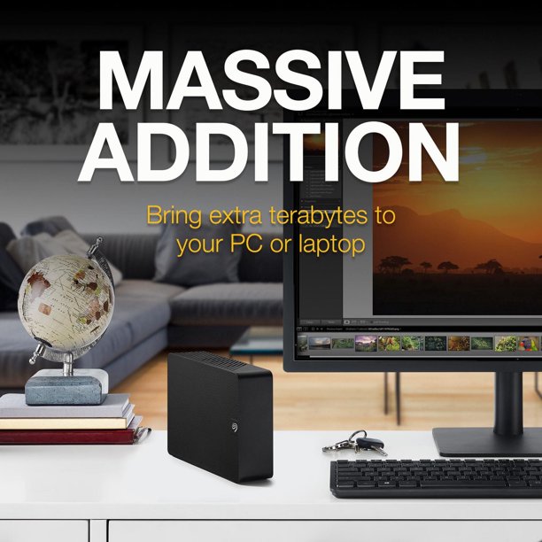 Seagate Expansion Portable Hard Drive 4TB - USB 3.0, with Rescue