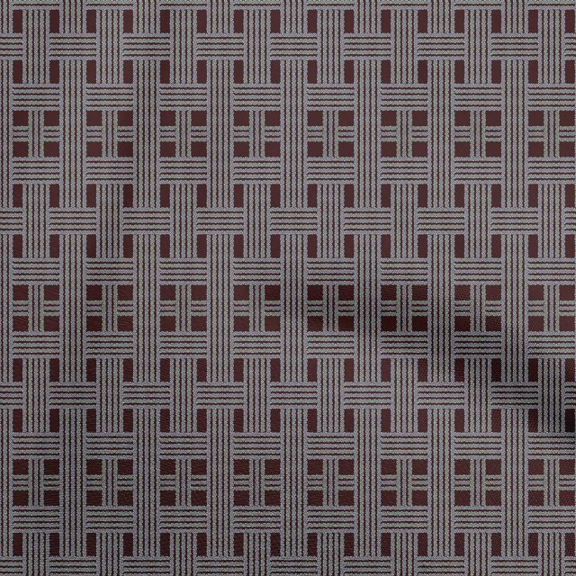oneOone Tissu Polyester Lycra Marron Foncé Matériau de Robe Tissu Imprimé Tissu au Mètre 56 Pouces de Large
