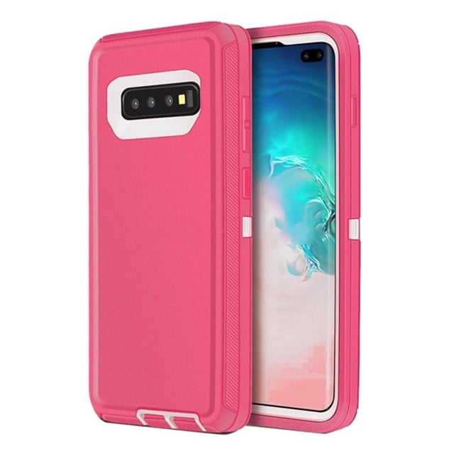 Samsung Galaxy S10 Plus Étui Rigide, Anti-Chute Triple 3 Couches Antichoc Robuste Étui de Protection
