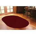 thumbnail image 2 of Home Queen Color World Collection Pet Friendly Indoor Outdoor Area Rug Red - 2' x 12' Oval, 2 of 5