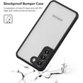 thumbnail image 4 of Matte Case Compatible with Samsung Galaxy S22 Plus Case,Slim Translucent Frosted Case Cover Hard PC Back Military Drop Protection Phone Case Skin-Friendly Case for Girls&Boys,Black, 4 of 8