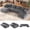 134.3"U Shaped 5Seats Dark Gray, variant on 135"Boneless Sofa, Lofka Corduroy L Shaped Modular Sectional with Chaise, Oversized Boneless Cloud Couch, No Assembly Living Room Furniture,Gray